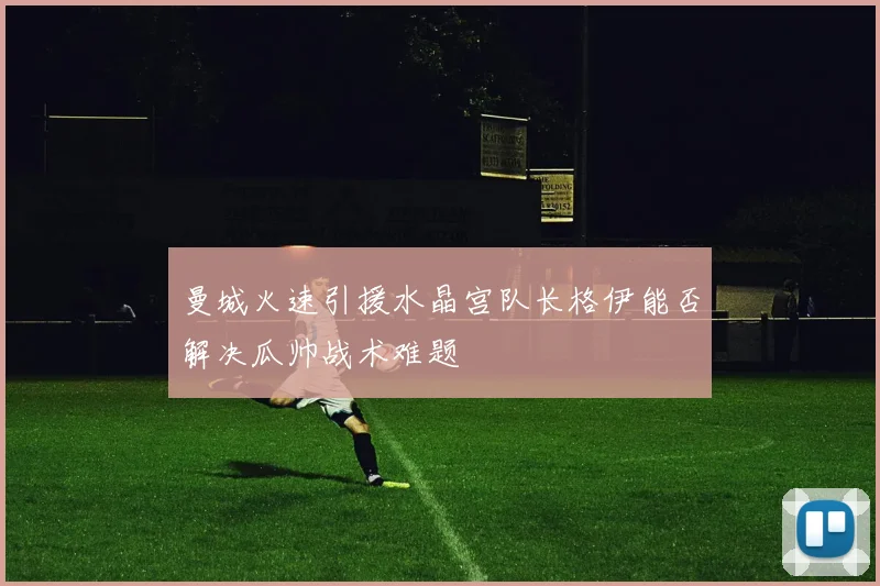曼城火速引援水晶宫队长格伊能否解决瓜帅战术难题